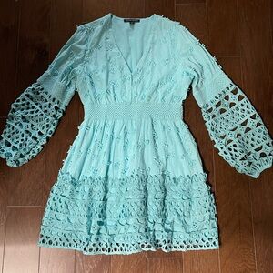 Boston Proper turquoise dress Medium